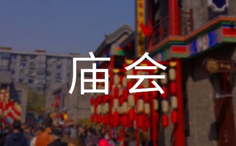 有关赶庙会的日记